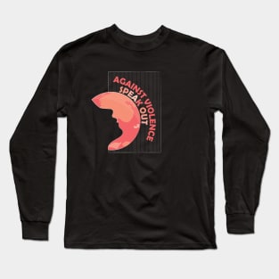 Crescent Moon: No Violence Edition Long Sleeve T-Shirt